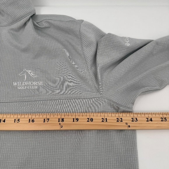 Columbia Golf 1/4 Quarter Zip Pullover Mens Large Gray Long Sleeve Performance - Picture 7 of 8